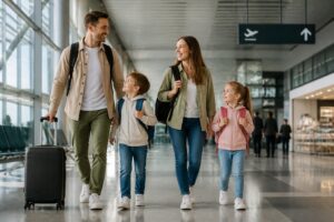 découvrez nos astuces pour voyager avec des enfants tout en limitant le nombre de bagages, pour un voyage léger et serein en famille.